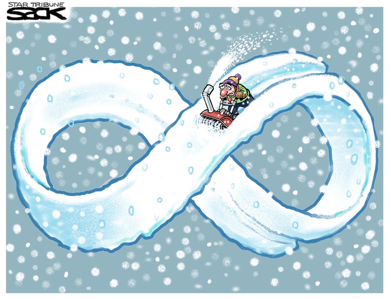 Infinity Snow by Steve Sack, The Minneapolis Star-Tribune